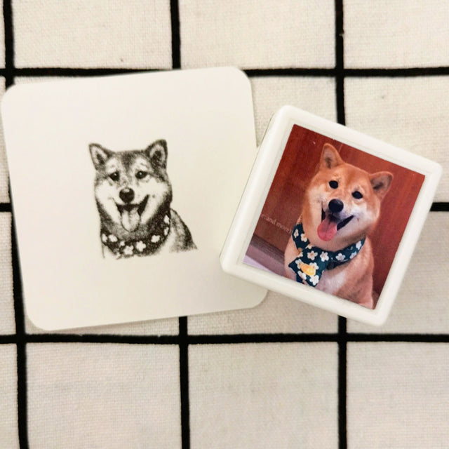 Pet Cat and Dog Avatar Memorial Stamp - Customizable