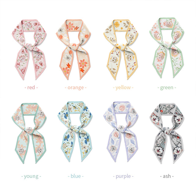 Pet Custom Memorial Silk Scarf
