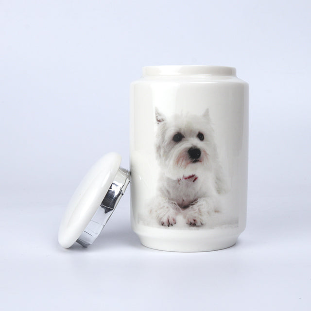 Ceramic Pet Urn Memorial Jar-Customizable