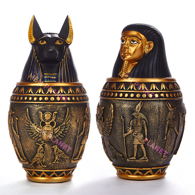 Egyptian Pharaonic Anubis Style Pet Urn