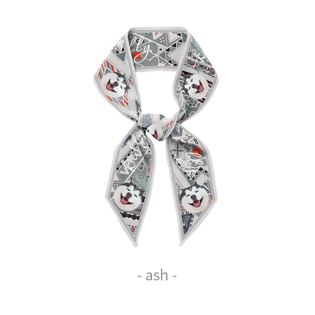 Pet Custom Memorial Silk Scarf