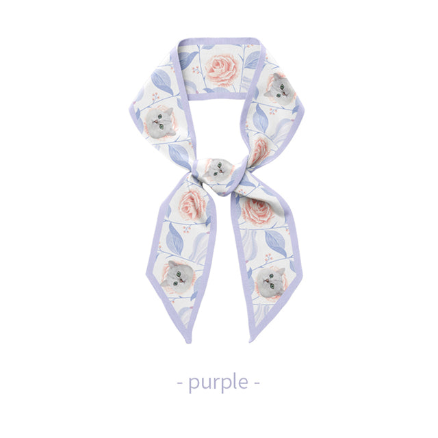 Pet Custom Memorial Silk Scarf