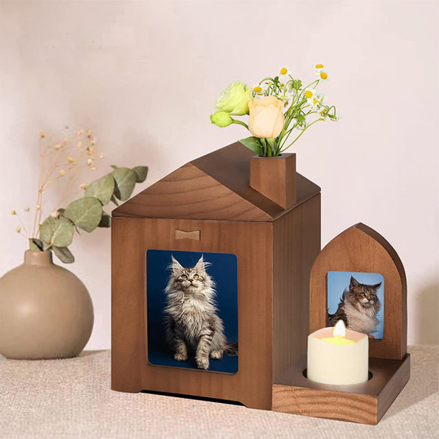 House-shaped Pet Memorial Urn - Customizable