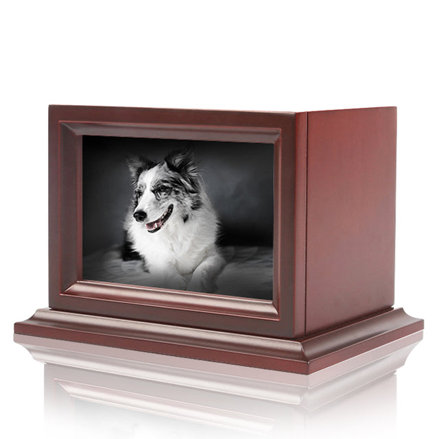 Mdf Pet Urn with Photo Frame-Customizable