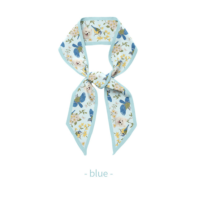 Pet Custom Memorial Silk Scarf