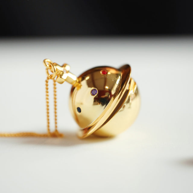 Pet Ashes Hair Collection Pendant Memorial Planet Necklace