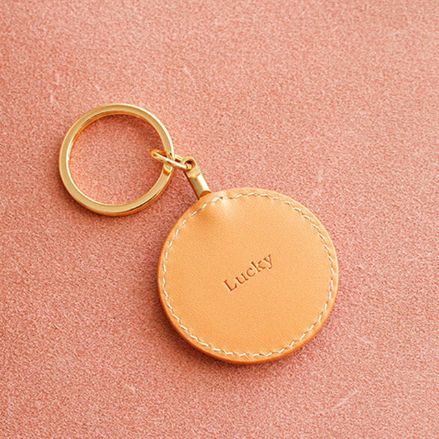 Small Corgi Leather Carving Keychain Pet Souvenir-Customizable