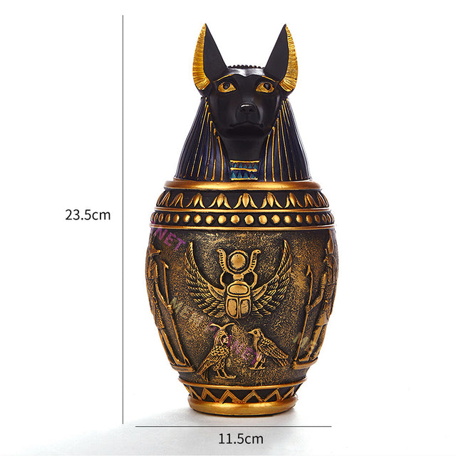 Egyptian Pharaonic Anubis Style Pet Urn