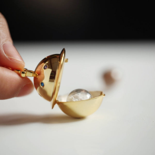 Pet Ashes Hair Collection Pendant Memorial Planet Necklace
