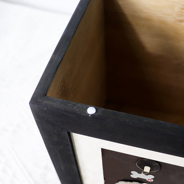 Bamboo Wood Pet Urn with Commemorative Photo Frame - Can Be Customized