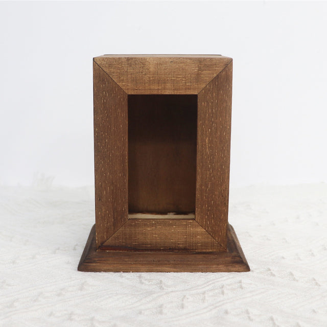 Pine Wood Pet Urn with Photo Frame - Can Be Customized