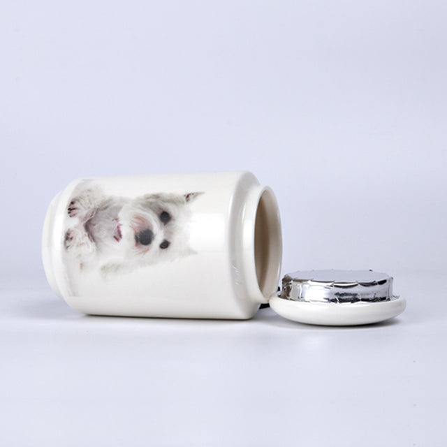 Ceramic Pet Urn Memorial Jar-Customizable