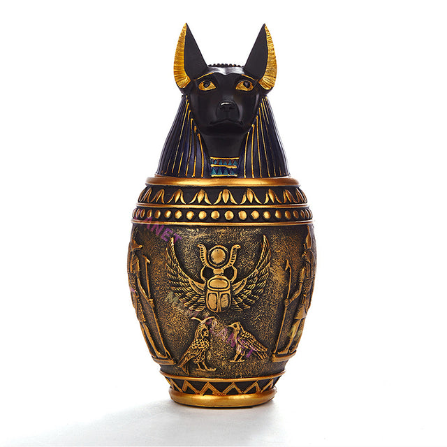 Egyptian Pharaonic Anubis Style Pet Urn