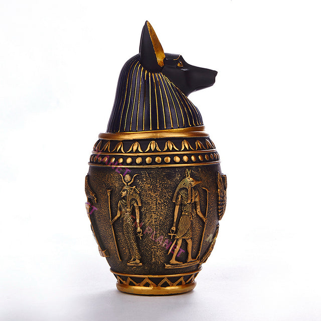 Egyptian Pharaonic Anubis Style Pet Urn