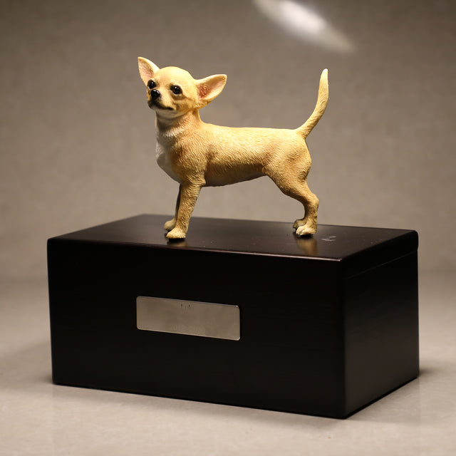 Chihuahua sculpture pet urn