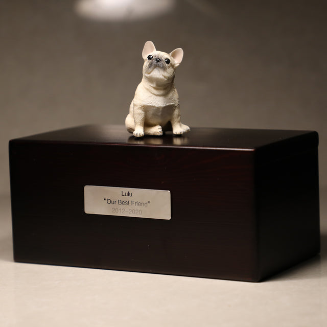 French Bulldog sculpture pet urn