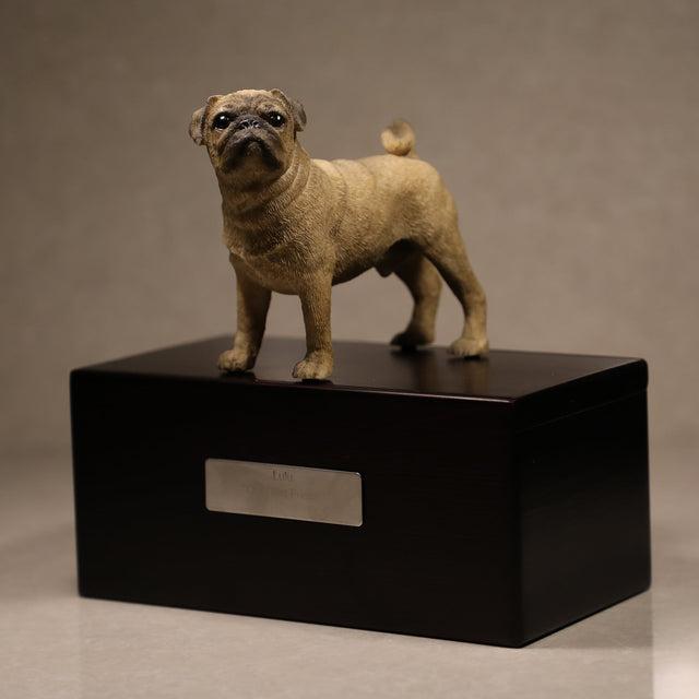 Pug Sculpture Pet Urn