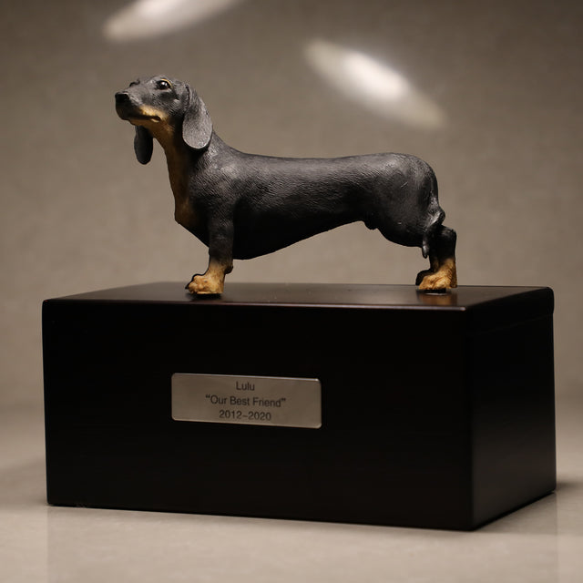 Dachshund Sculpture Pet Urn