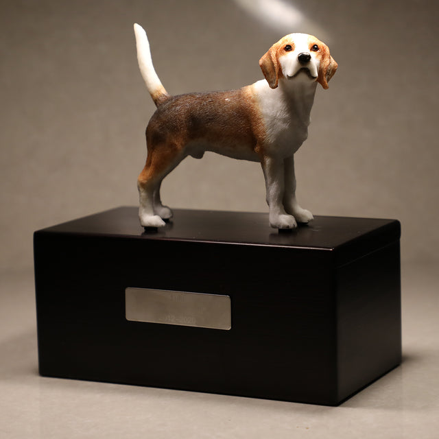Beagle sculpture pet urn