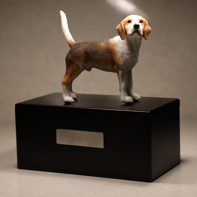 Beagle sculpture pet urn