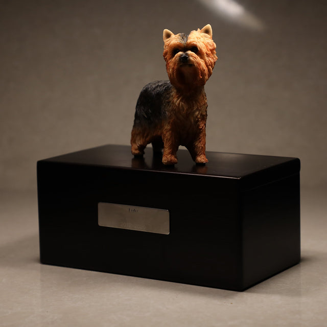Yorkshire Terrier sculpture pet urn