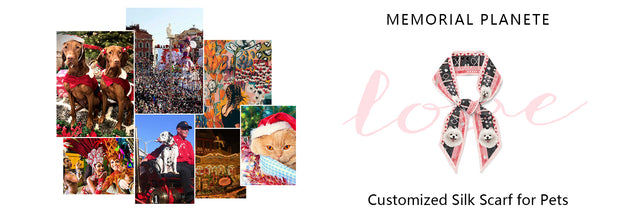 Pet Memorial Silk Scarf