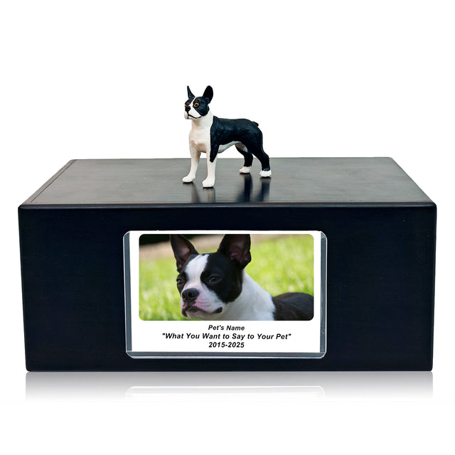 Pet Urn Memorial Shadow Box for Dog & Cat Ashes – Sympathy Keepsake Frame Gift
