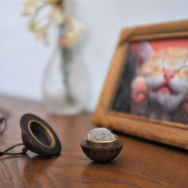 Pet Memorial Planet Necklace Can Put Pet Hair Teeth