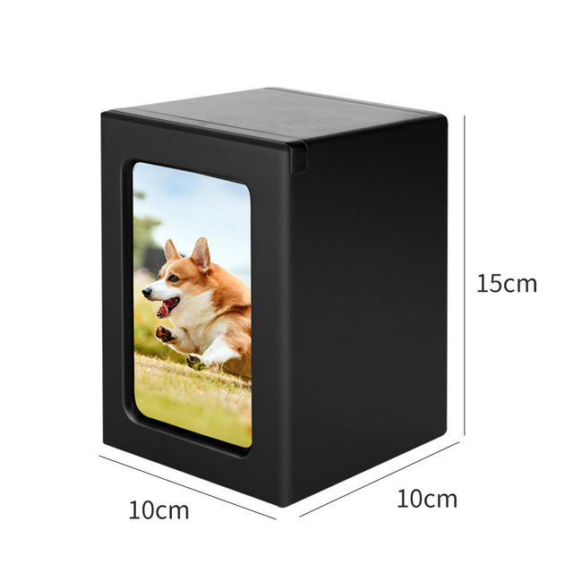 Small and Medium Commemorative Photo Frame Pet Urn Pine Wood