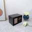 Medium and Large Black Pine Pet Urn with Photo Frame
