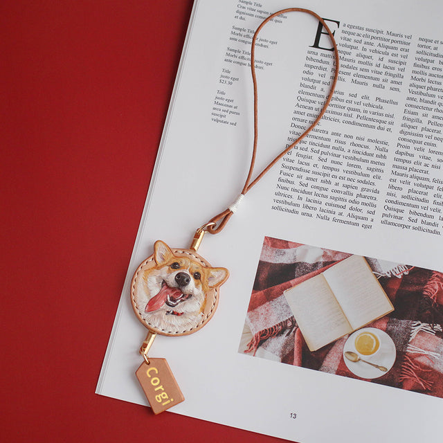 Pet Custom Leather Carving Gift Pendant Souvenir