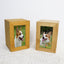 Bamboo Wood Handmade Pet Urn with Photo Frame - Can Be Customized