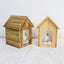 House Shape Pet Urn Pine Wood Material - Can Be Customized