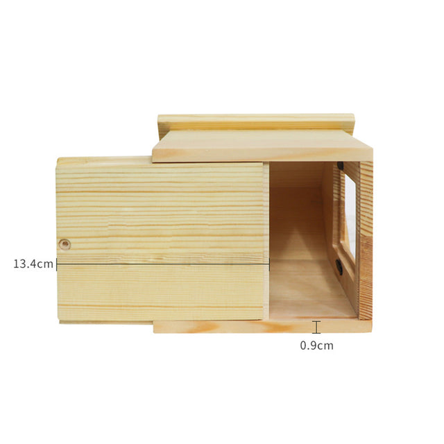 House Shape Pet Urn Pine Wood Material - Can Be Customized