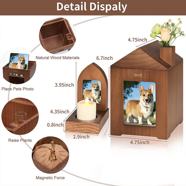 House-shaped Pet Memorial Urn - Customizable