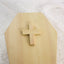 Jesus Cross Pet Urn Pine Wood Coffin Appearance - Customizable