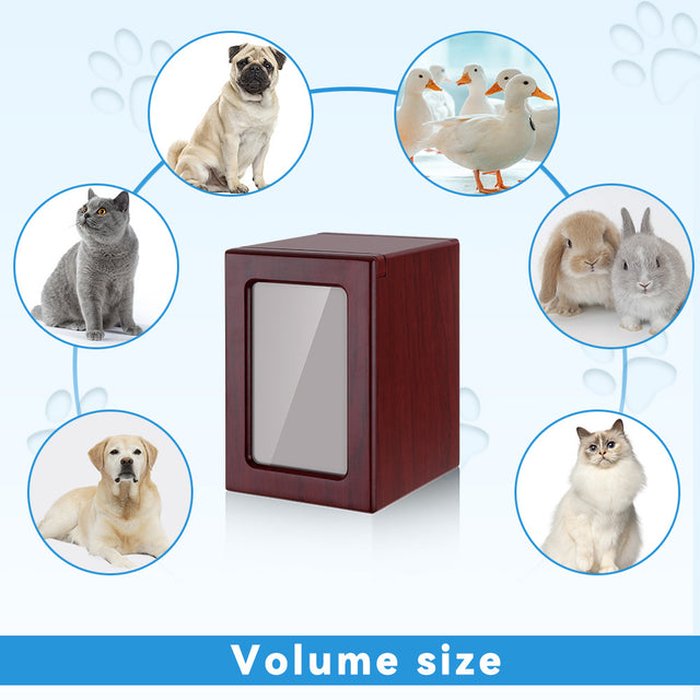 Small and Medium Commemorative Photo Frame Pet Urn Pine Wood