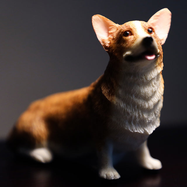 corgi sculpture pet urn