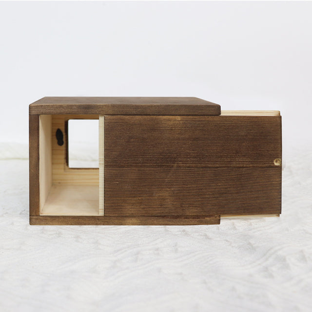 Pine Wood Pet Urn with Photo Frame - Can Be Customized
