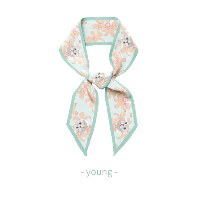 Pet Custom Memorial Silk Scarf