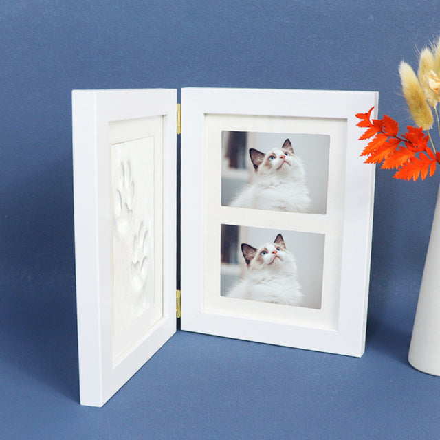 Cat Paw Print Dog Paw Print Pet Memorial Photo Frame - Customizable