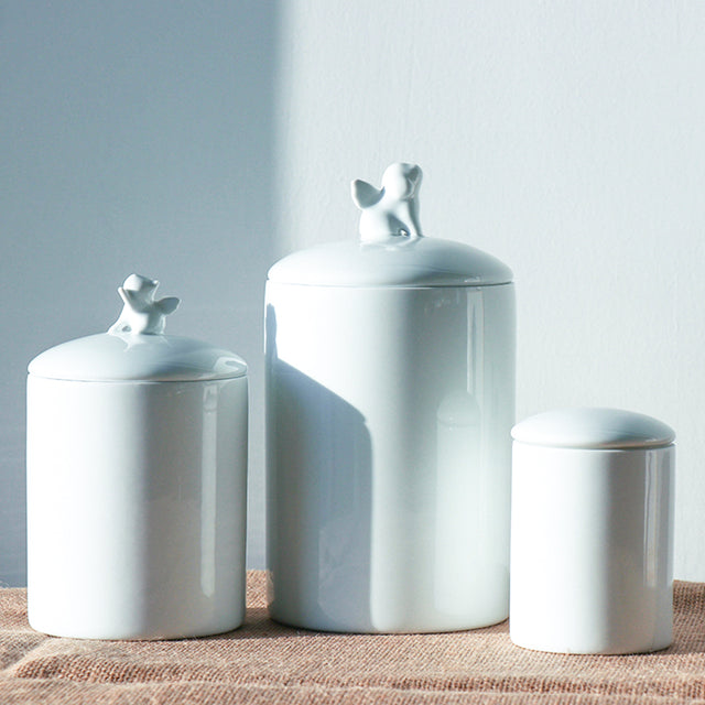 Jingdezhen Ceramic Cat and Dog Pet Urn Memorial Jar