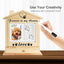 House Shaped Pet Urn with Memorial Claw Mud