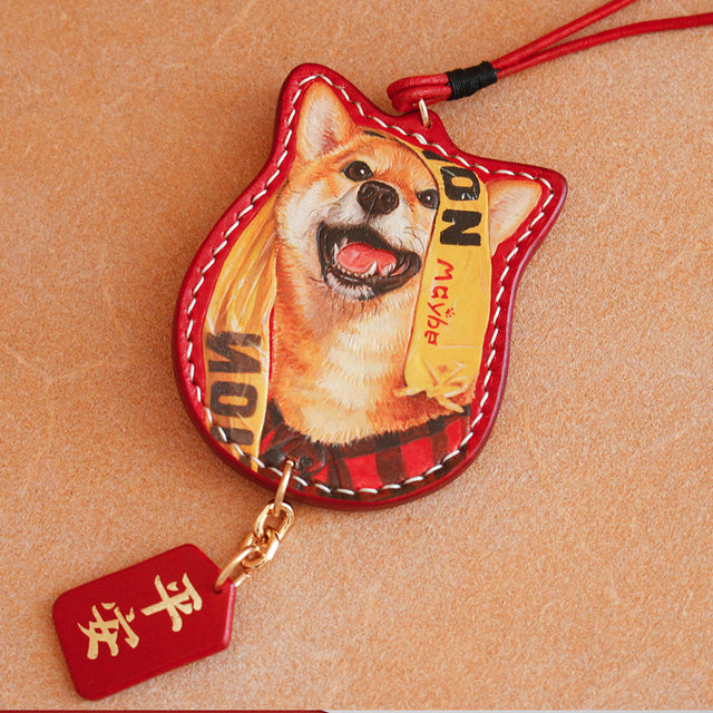 Pet Custom Leather Carving Gift Pendant Souvenir