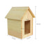 House Shape Pet Urn Pine Wood Material - Can Be Customized