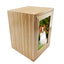 Large Pet Urn in Pine Wood with Photo Frame
