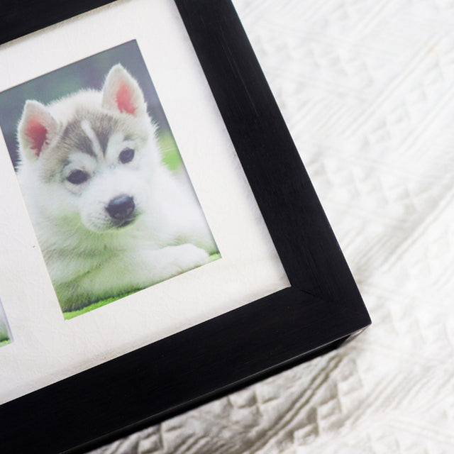 Bamboo Wood Pet Urn with Commemorative Photo Frame - Can Be Customized