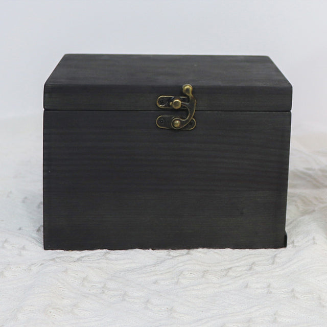 Pine Solid Wood Pet Urn with Photo Frame—Customizable
