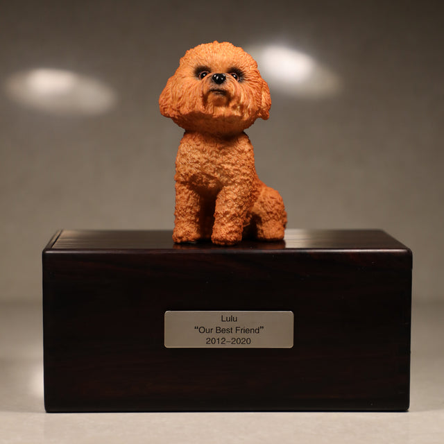 teddy sculpture pet urn