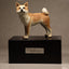 Basset dog sculpture pet urn sandalwood material - Customizable